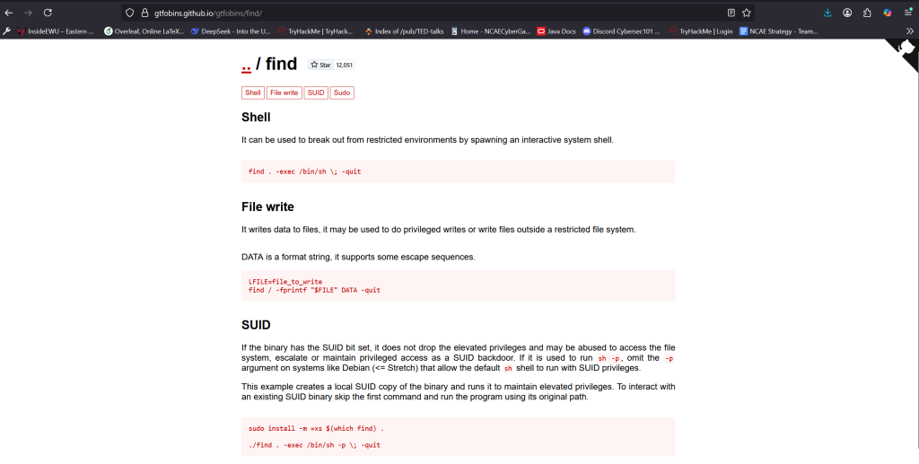 Vulnhub dc1 GTFObins /usr/bin/find
