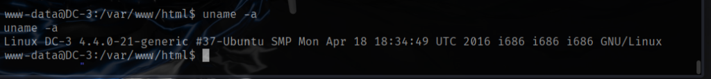 DC3 write-up walkthrough kernel version